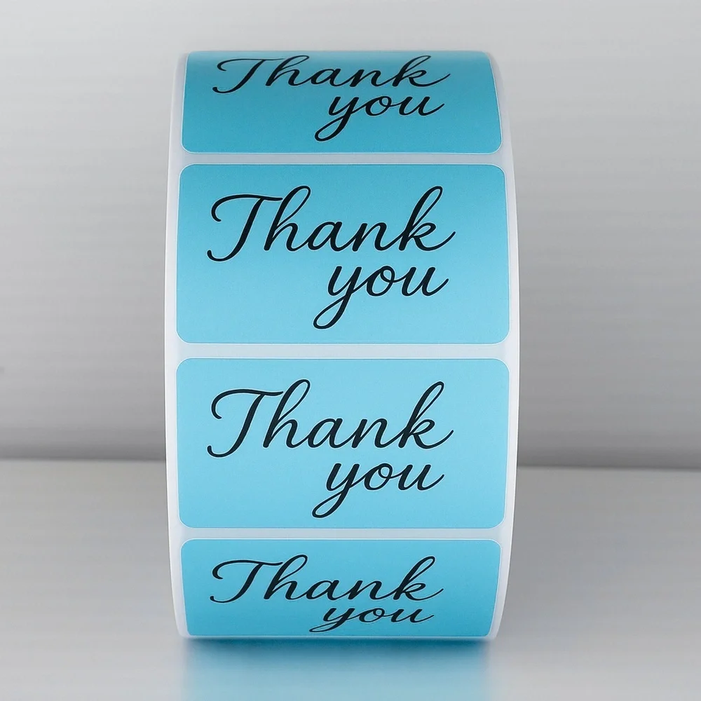 Cute Thank You Labels –Perfect for Packaging & Small Business Orders